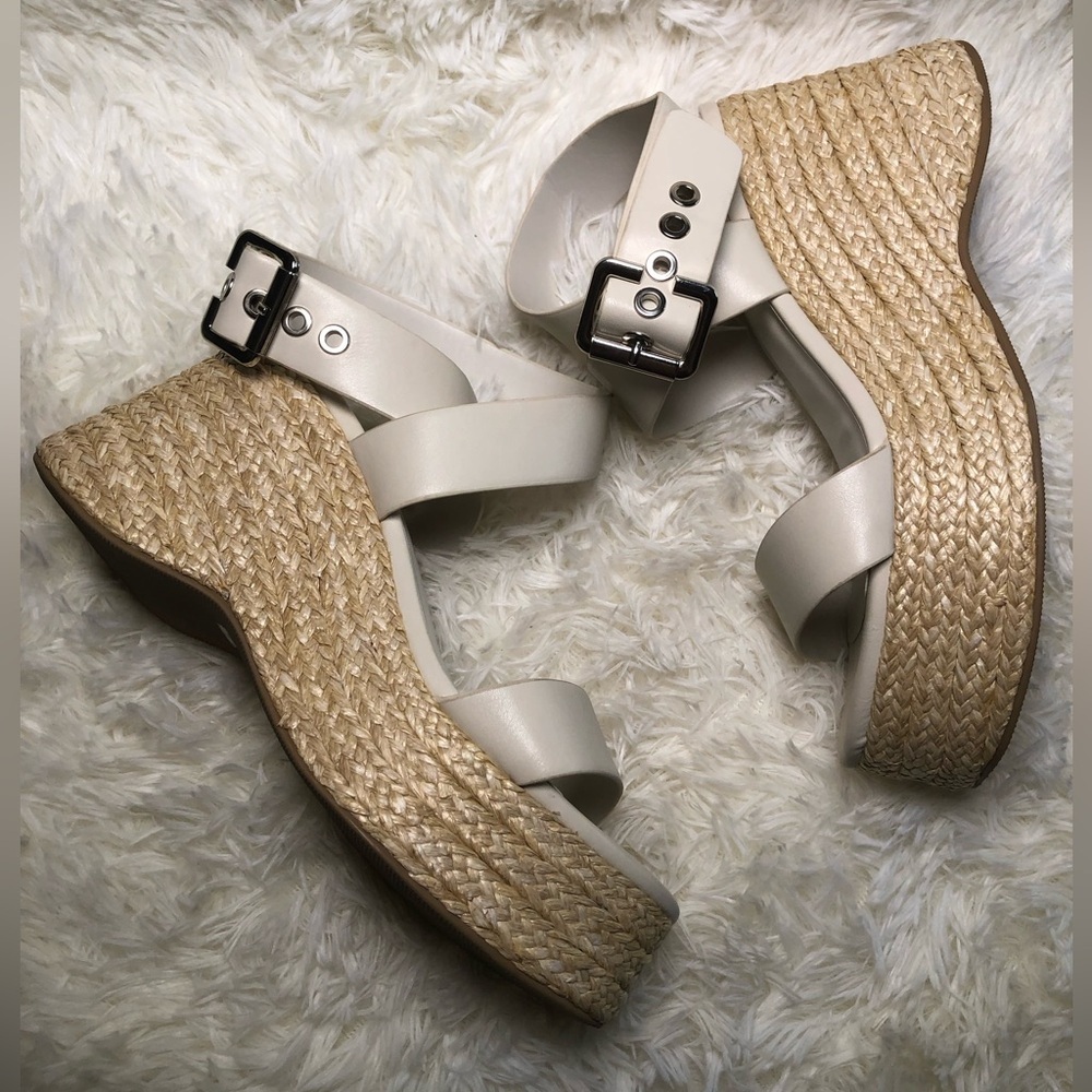 Wedge Espadrille Slide Sandals - Cream - Picture 10 of 16